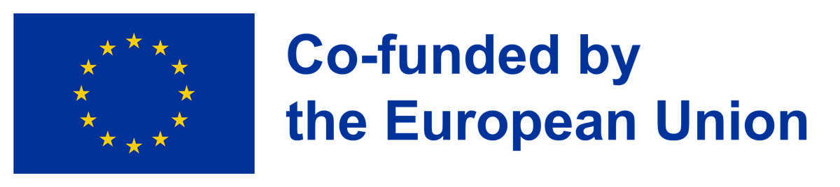 EUs flagg og teksten: Co-funden by the European Union. - Klikk for stort bilde